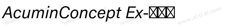 AcuminConcept Ex字体转换